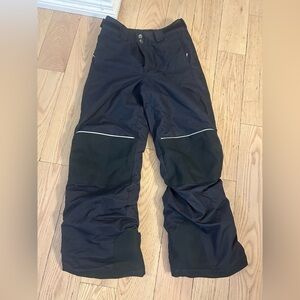 Kids Black Snow Pants